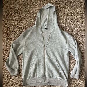 SHEIN Gray Zip-Up Hoodie